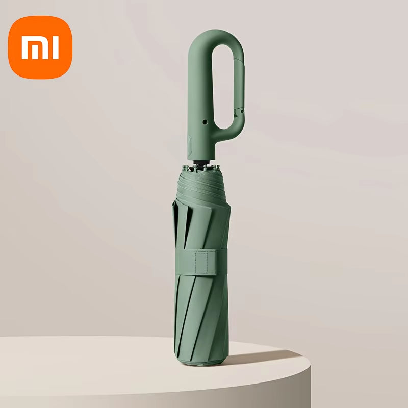 Xiaomi Windproof Umbrella Strong 107CM Reinforced Automatic Folding Umbrella Large Buckle Handle Wind Water Sun Resistant New