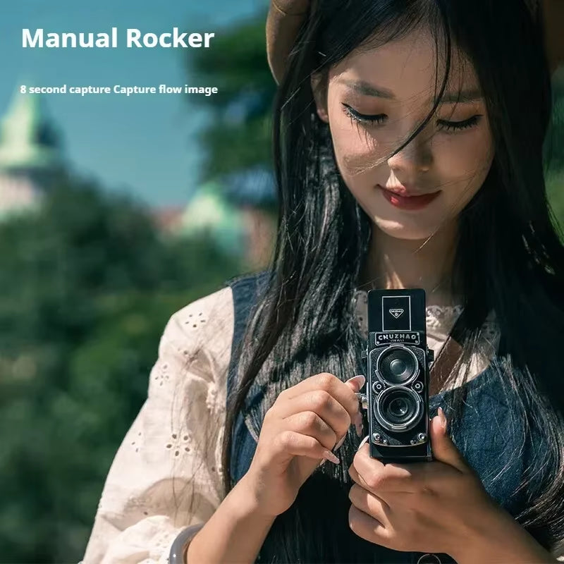 Mini CCD Shoot Cameras Dual Reflex Digital Camera Retro High-Definition Mini Camera Travel Portable Small Camer Customized CCD