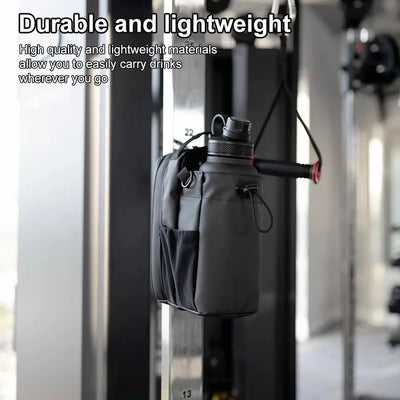 Magnetic Gym Bag Large Capacity Magnetic Carrier Bag with Phone Pocket Portable Gym Water Bottle Pouch Gym Accessories Organizer