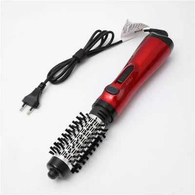 Customizable 3 in 1 Rotating Electric Hair Straightener Curler Hair Dryer Brush Hot Air Comb Negative Ion Hair Styler Comb