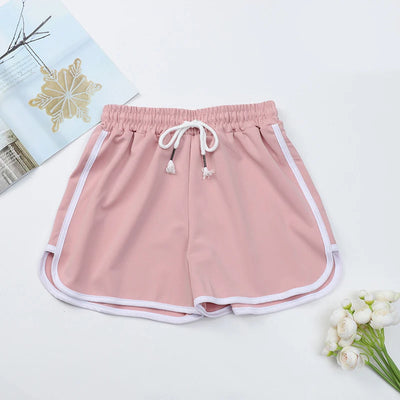 Fashion Summer Casual Shorts Woman Stretch Elastic Waist Booty Shorts Female Black White Loose Beach Sexy Shorts S-XXL