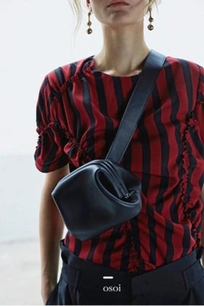 Luxury Ins New Pattern Retro Saddlewomen Messenger Bag Wide Shoulder Strap Chain Small Crossbody Bag PU Leather Luxury Designer