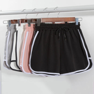 Fashion Summer Casual Shorts Woman Stretch Elastic Waist Booty Shorts Female Black White Loose Beach Sexy Shorts S-XXL