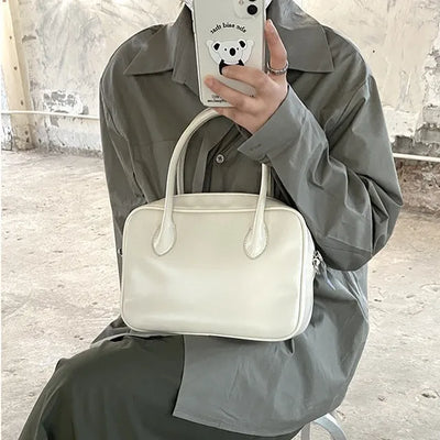 New Women Casual Tote Handbags Fashion Ladies Daily Crossbody Bag Retro Oil Wax Leather Female Shoulder Messenger Bags Summer