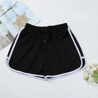 Fashion Summer Casual Shorts Woman Stretch Elastic Waist Booty Shorts Female Black White Loose Beach Sexy Shorts S-XXL