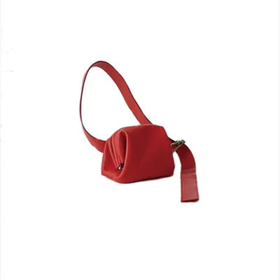 Luxury Ins New Pattern Retro Saddlewomen Messenger Bag Wide Shoulder Strap Chain Small Crossbody Bag PU Leather Luxury Designer