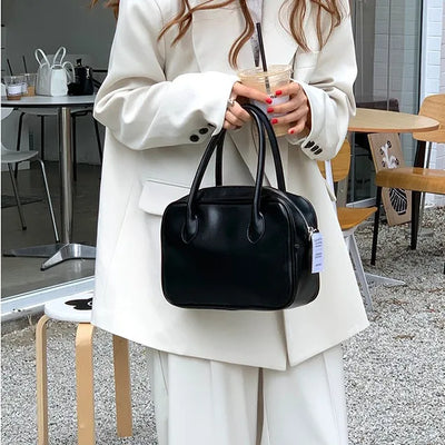 New Women Casual Tote Handbags Fashion Ladies Daily Crossbody Bag Retro Oil Wax Leather Female Shoulder Messenger Bags Summer