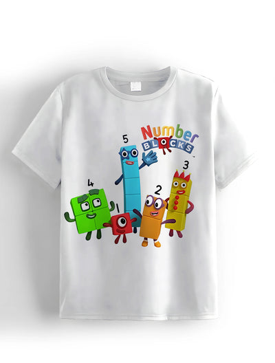 Number Blocks Children'S Boy'S Clothing Clothing for Boys Clothes Top Shirts 2024 Kids Clothes T-Shirt for a Boy Child T Shirt
