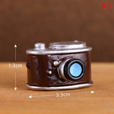 Fashion Retro Mini Doll Accessories Digital Camera Dollhouse Miniature Decoration Toy for Children Gift