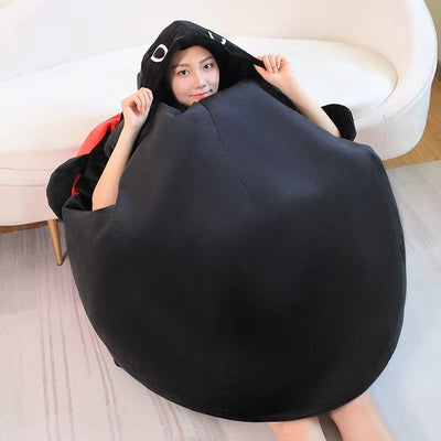 Hot Sale Interesting Wearable Ladybug Shell Funny Party Cosplay Doll Stuffed Soft Plush Sleeping Pillow Bed Cushion Game Gift